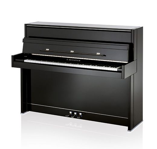 C Bechstein A114 Modern Chrome Art Upright Piano For Sale