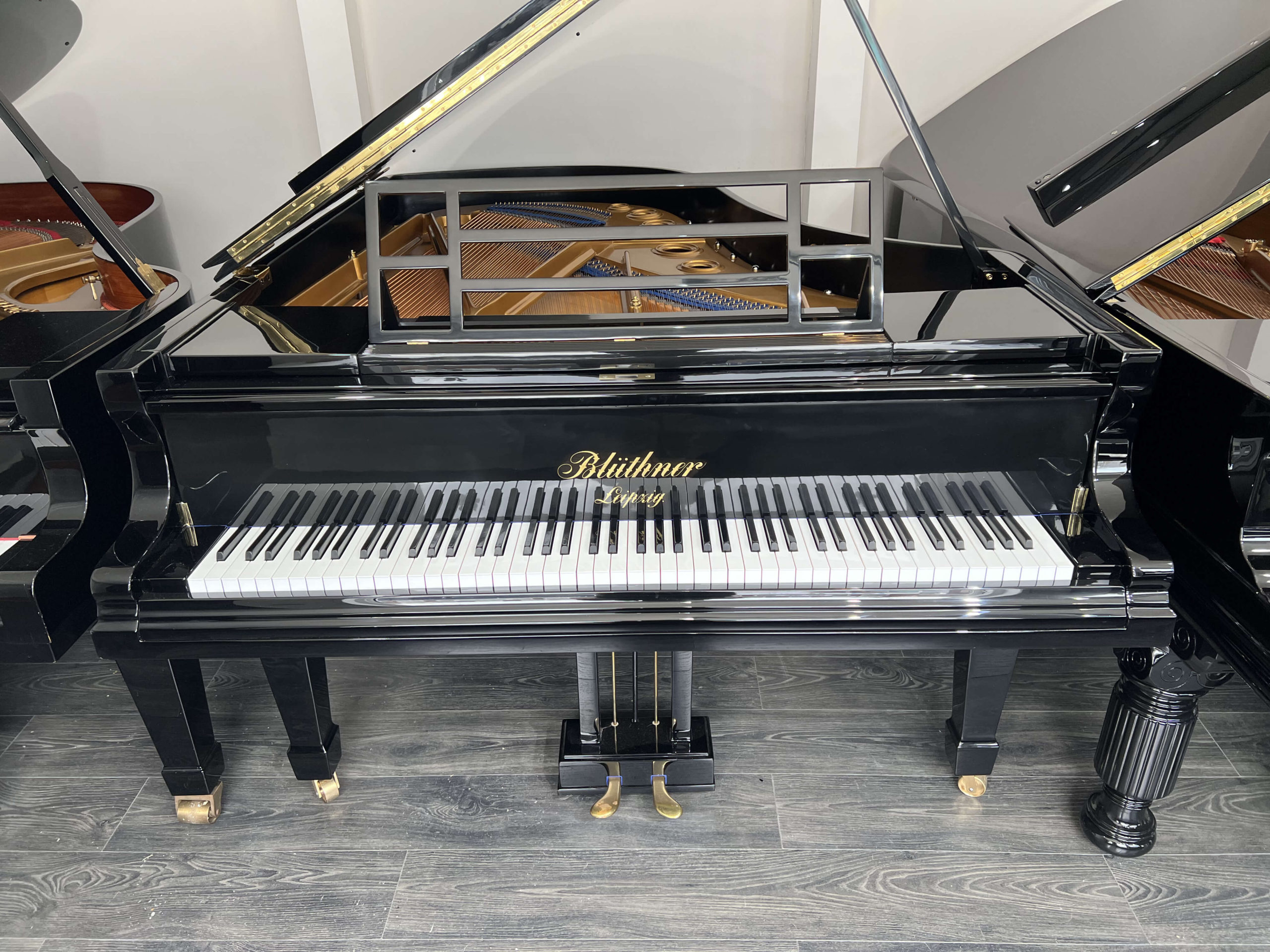 Bluthner Style VII Grand Piano in a polished black case