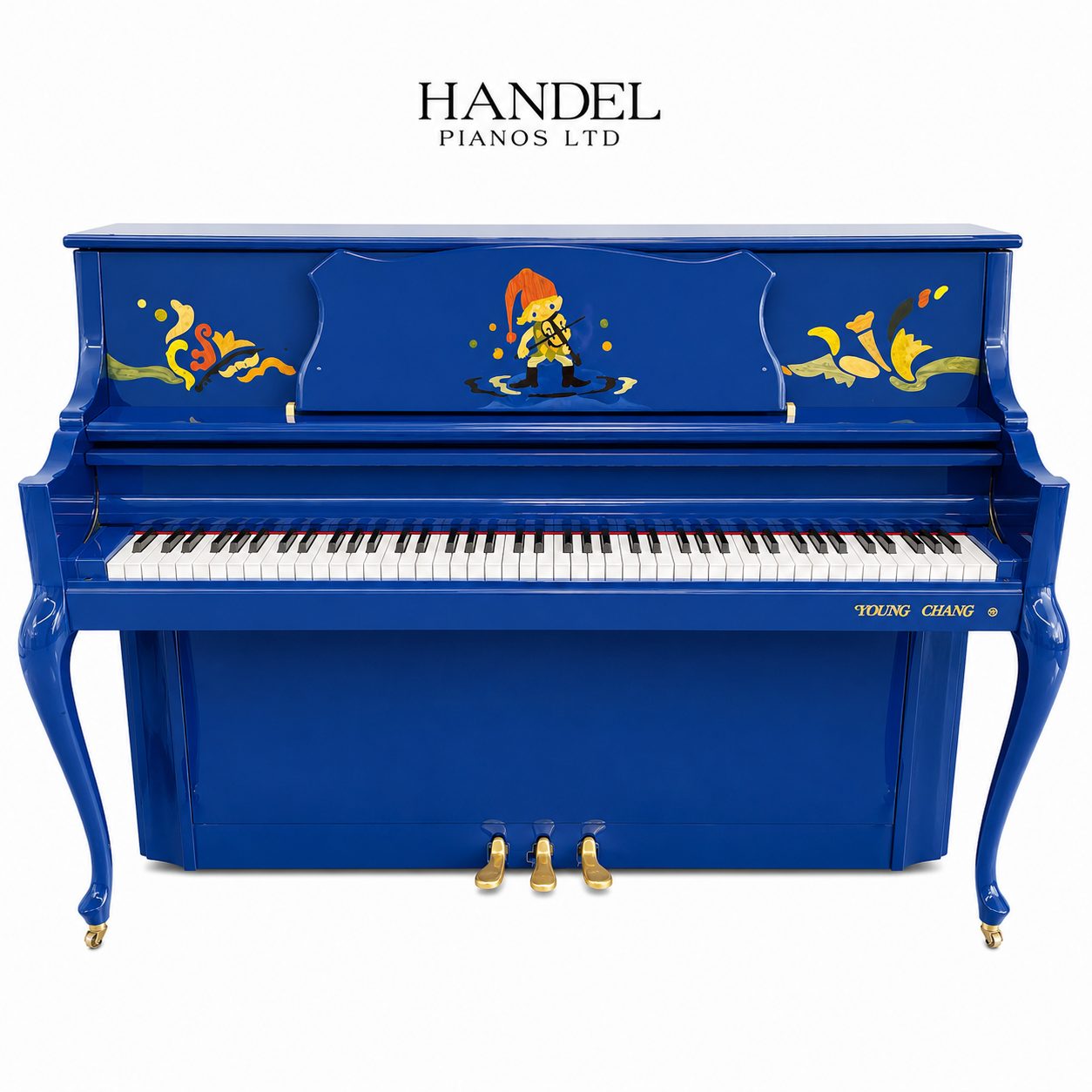 Young Chang Blue CF-110 Upright Piano
