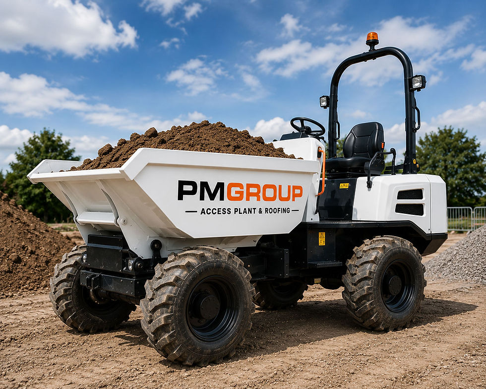 Our 3-tonne site dumper moves spoil, muck-away, hardcore and materials around site quickly and safely - the difference between a groundworks job that runs to schedule and one that stalls behind a pile of dirt.
