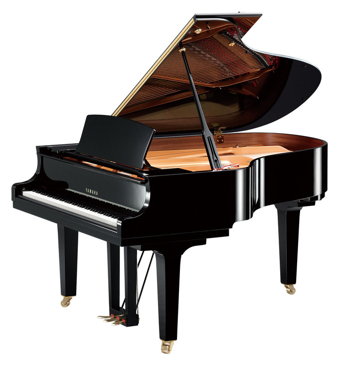 Yamaha C3X Grand Piano in a polished black case