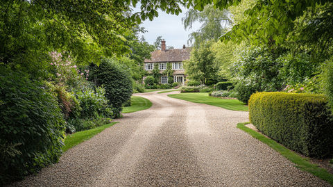Gravel driveway completed