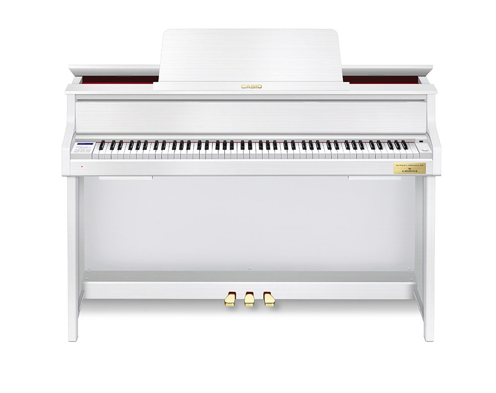 Casio GP310 Hybrid upright piano in matte Black or Matte White