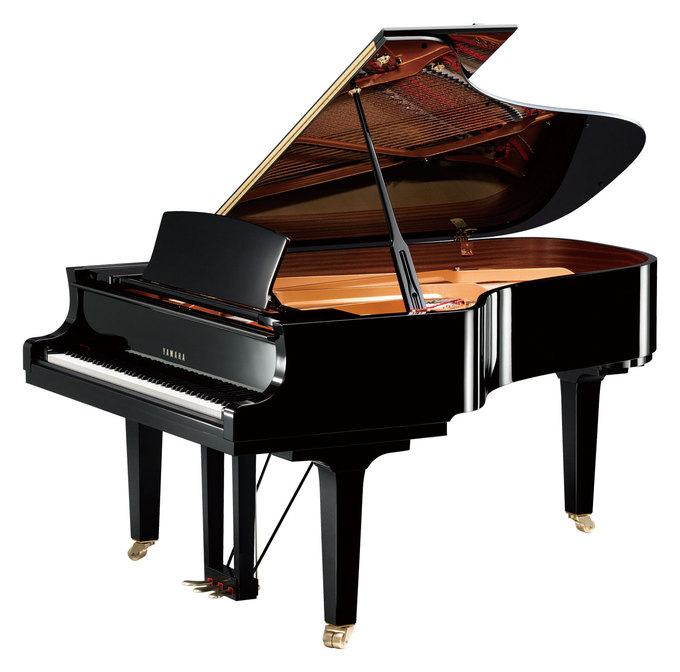 Yamaha C6X Grand Piano in a polished black case