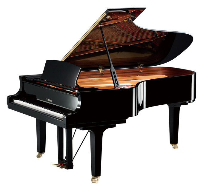 Yamaha C7X Grand Piano in a polished black case