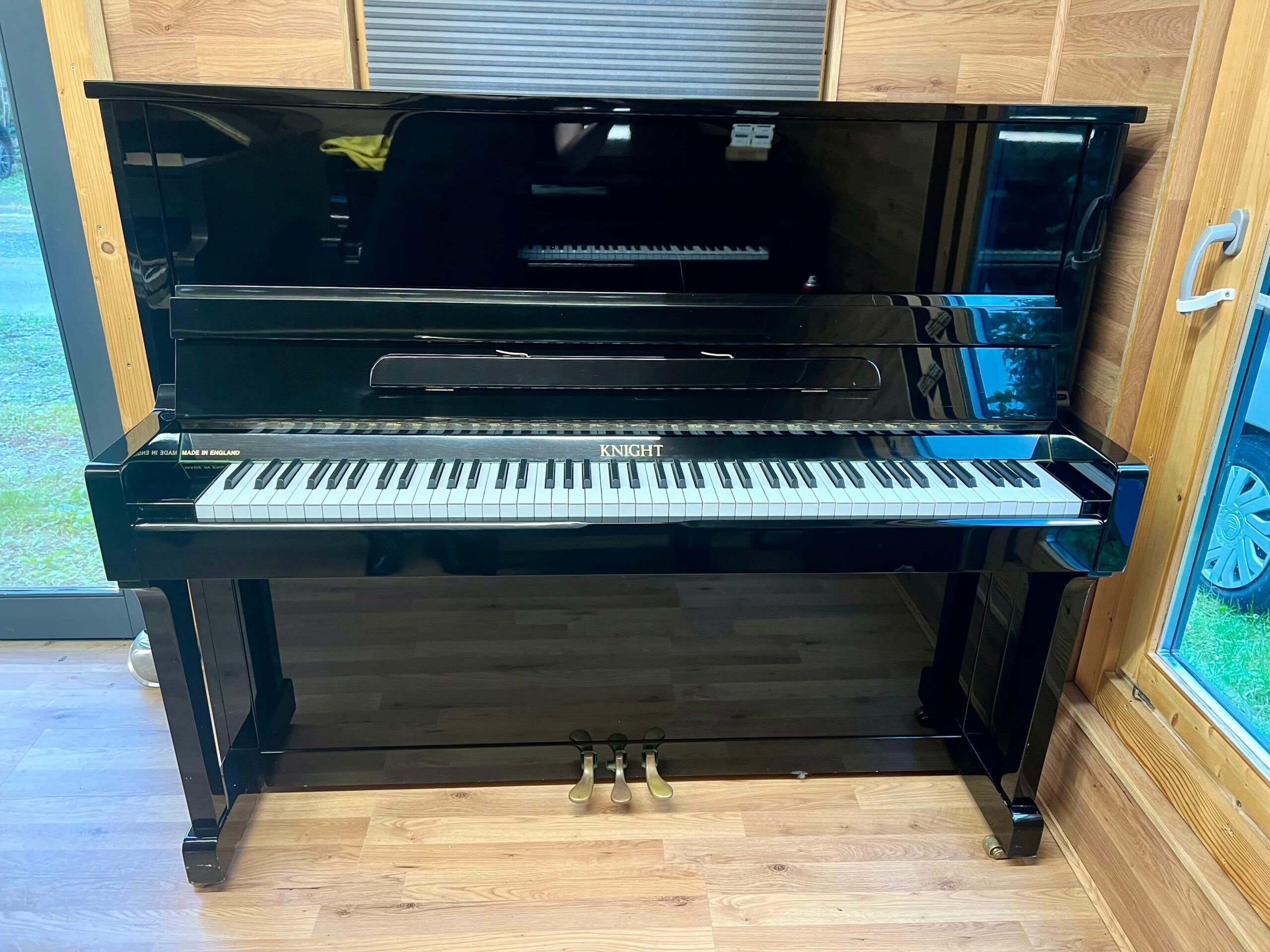 Knight K46 Savoy Upright Piano in polished black