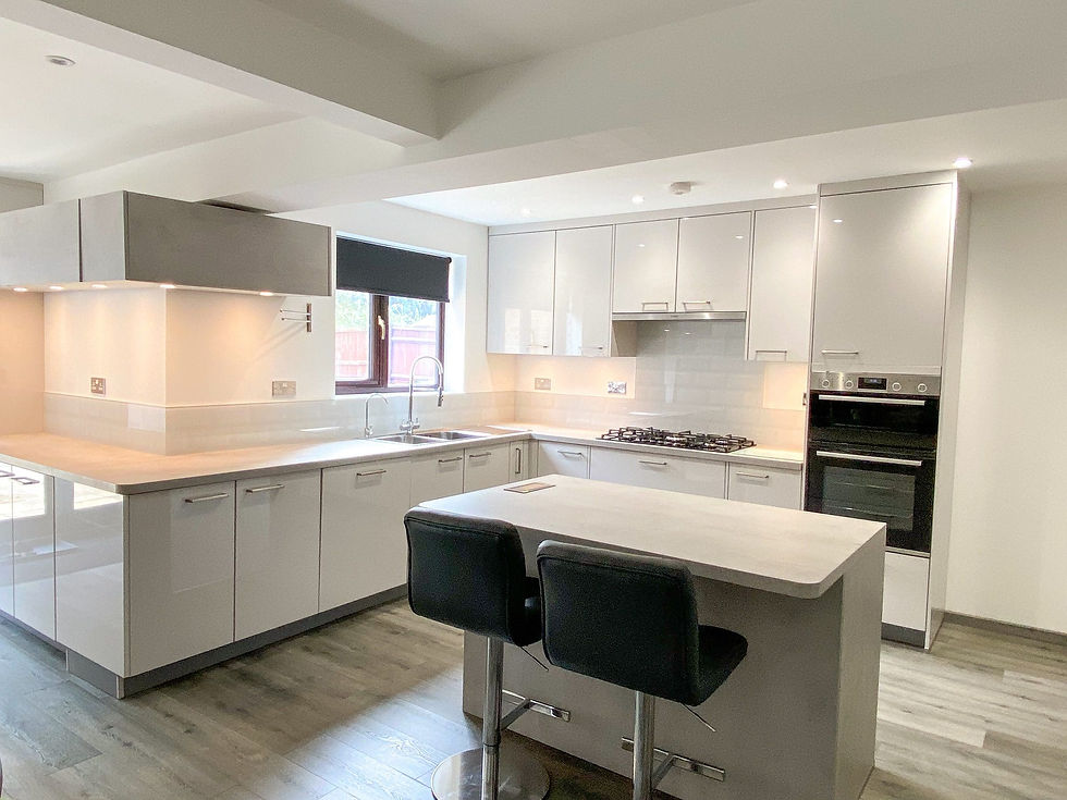 Modern, Light Kitchen with Island by MAS Collection, image 2