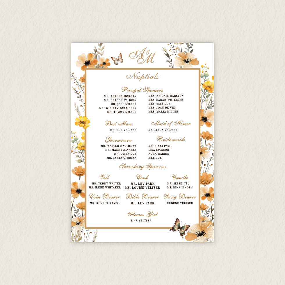 Thumbnail: Spring Floral Invitation