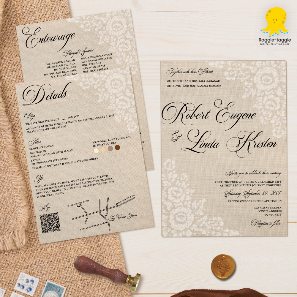 Filipiniana Classic Theme Invitation