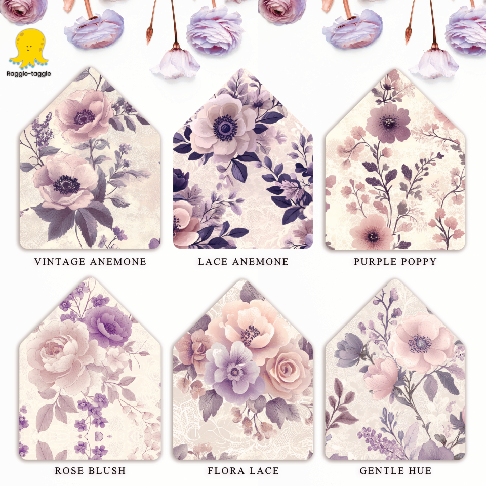 Thumbnail: Pastel Pink and Purple Floral Liners