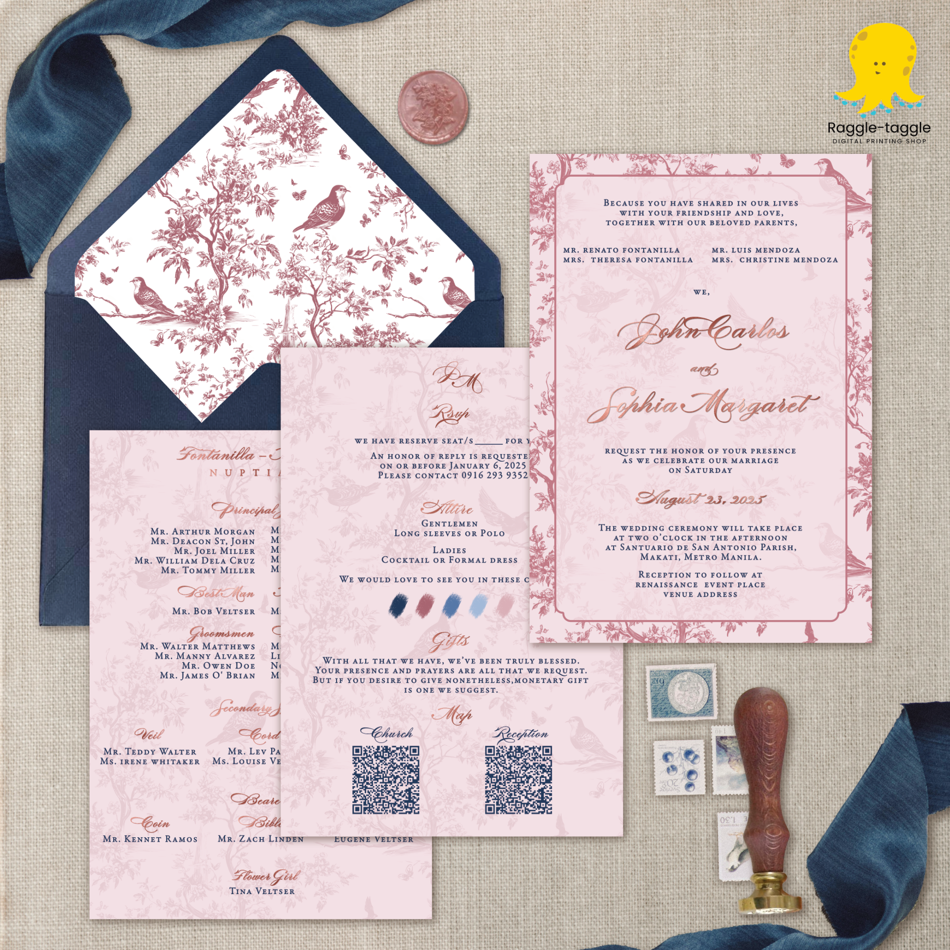 Toile De Jouy Invitation