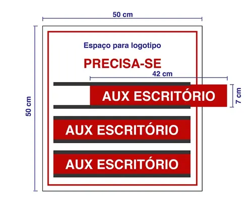 Placa vagas de emprego 3 cargos.webp