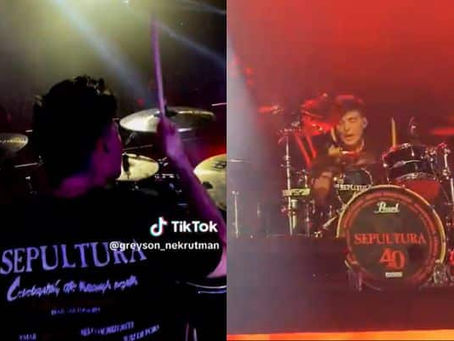 Sepultura: veja vídeos dos primeiros shows com o novo baterista Greyson Nekrutman