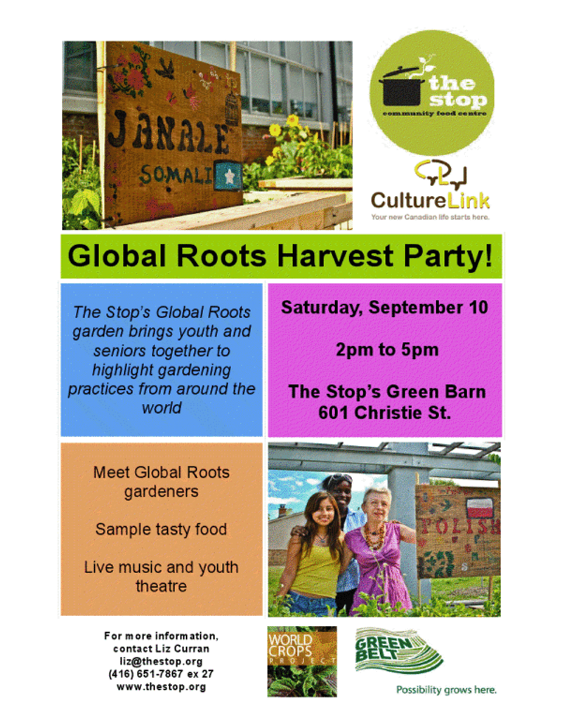 Global Roots Harvest Party