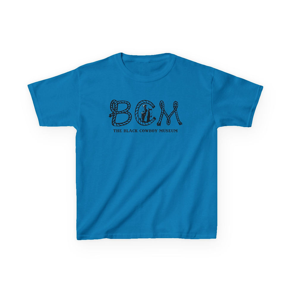 Thumbnail: Kids Tee — Black Cowboy Museum Logo Shirt