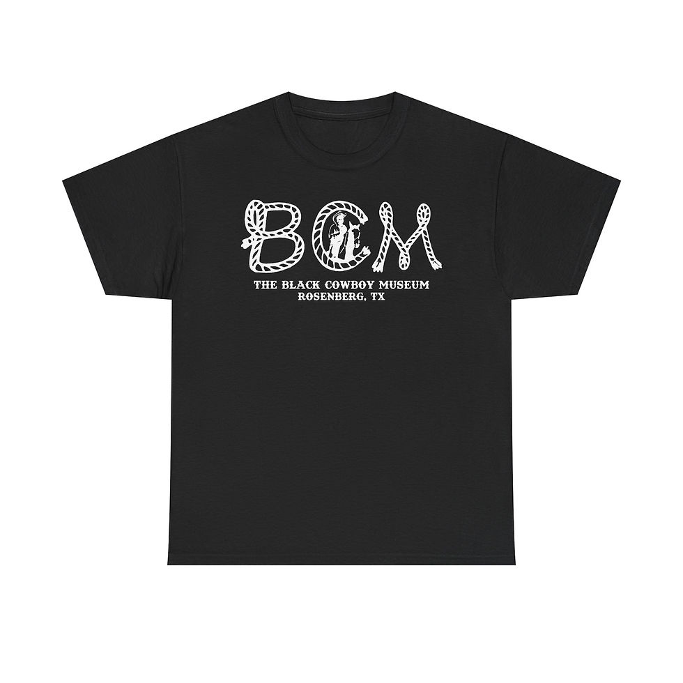 Thumbnail: Black Cowboy Museum Rope Logo Tee — The Black Cowboy Museum T-Shirt