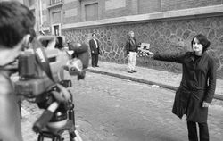 My girl Charlotte on the set