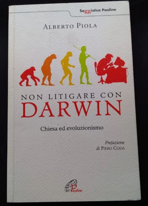 Copertina libro: Non litigare con Darwin, Chiesa ed evoluzionismo