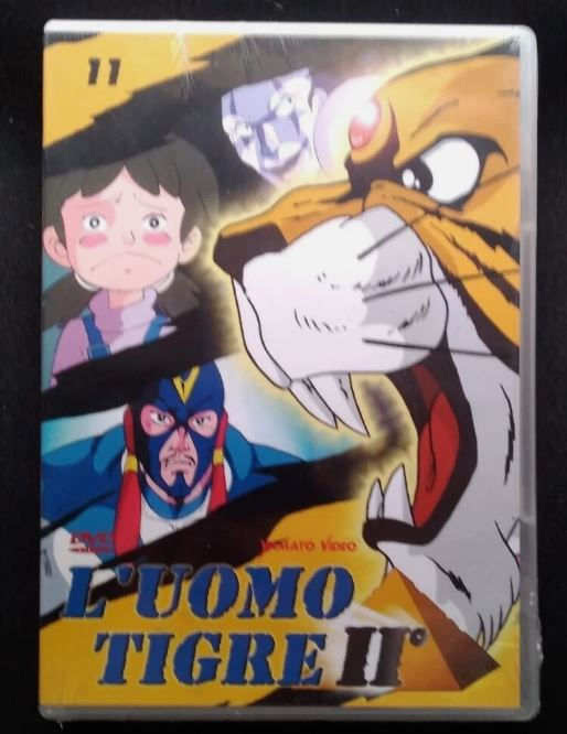 Copertina VHS: L'UOMO TIGRE, personaggi anime