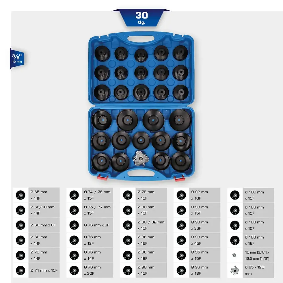 Miniaturbild: Brilliant- Tools 30-tlg Ölfilterschlüssel-Satz