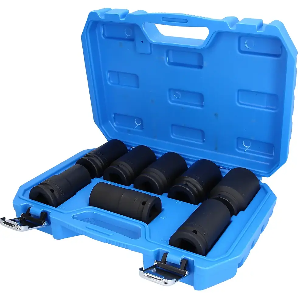 Brilliant-Tools 8-tlg 24 - 36 mm 3/4" Kraft-Stecknuss-Satz, Sechskant, lang