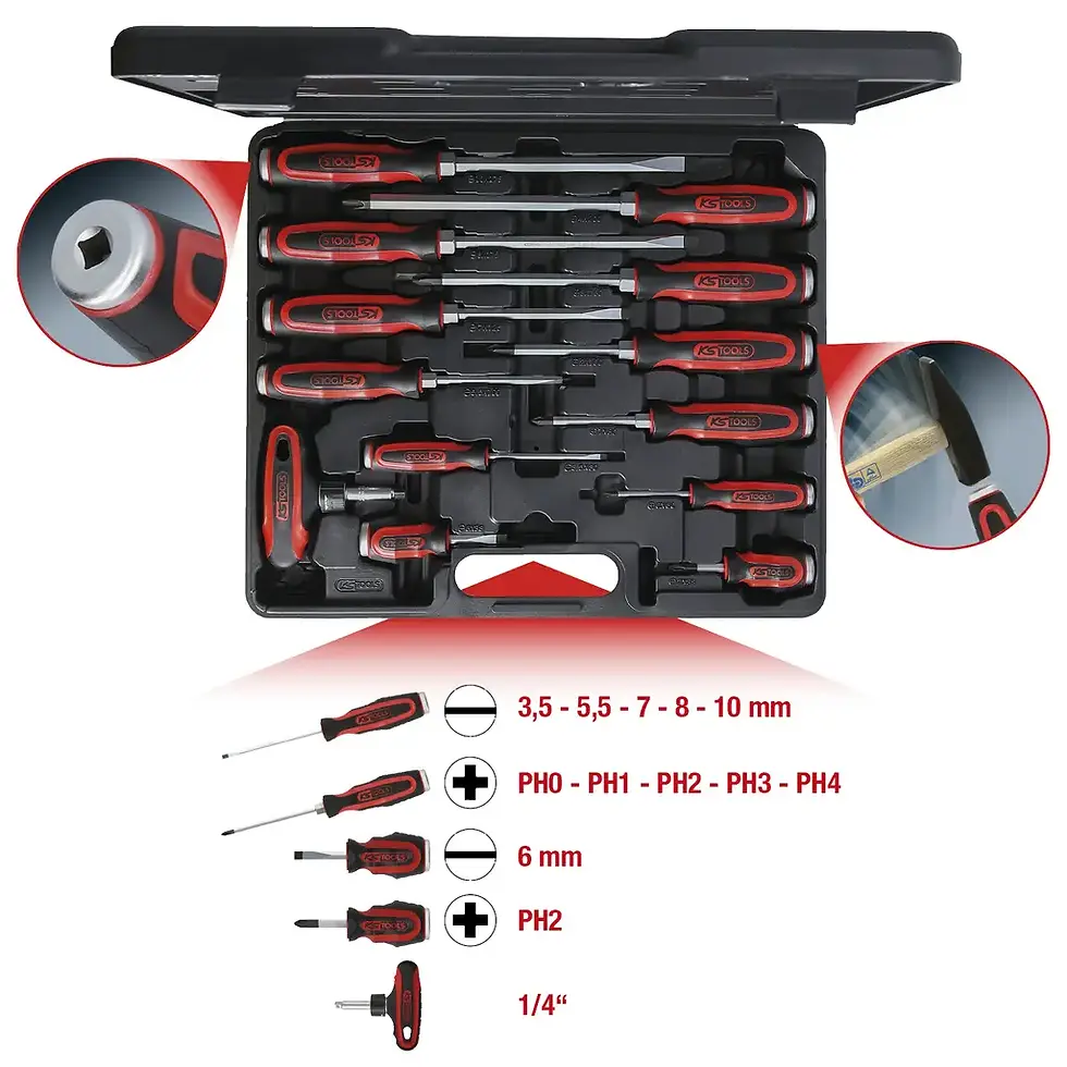 Miniaturbild: KS-Tools 13-tlg, Schlagkappen-Schraubendreher-Satz