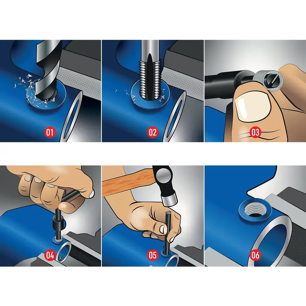 Miniaturbild: Brilliant-Tools 146-tlg Gewindereparatur-Satz, Typ Helicoil