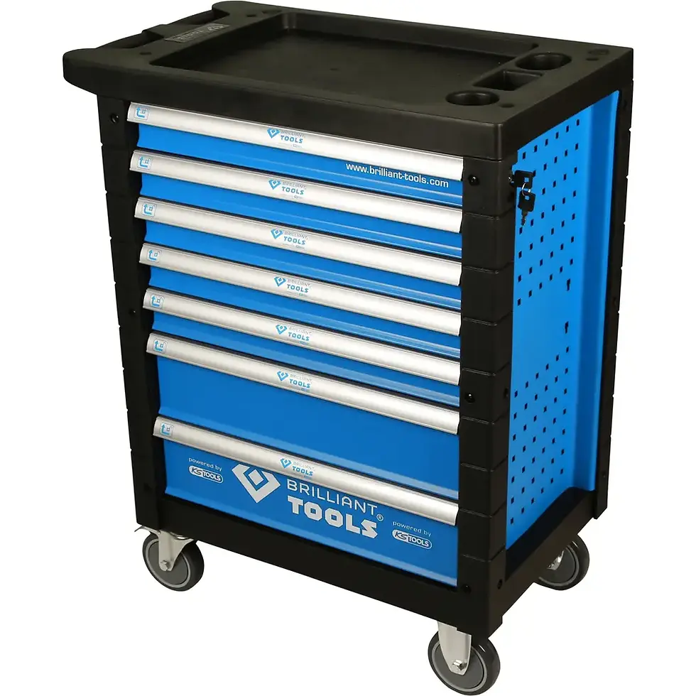 Brilliant-Tools Werkstattwagen mit 7 Schubladen, leer