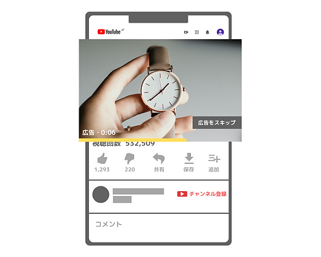 福島のYoutube広告の例