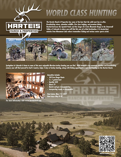 Harteis Ranch turkey and shed hunting