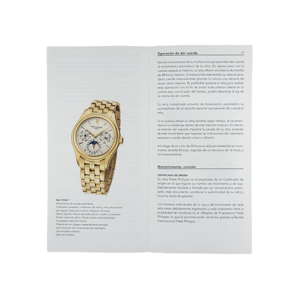 Thumbnail: Original Patek Philippe - 3940 Perpetual Calendar Manual