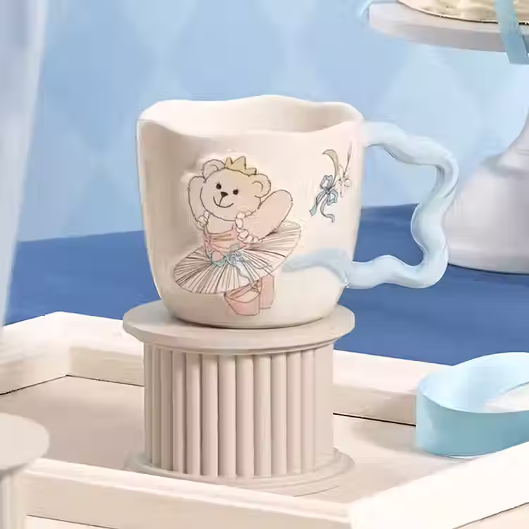Ceramic Mug Star Handle