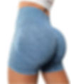 Blue Tide Sculpt – Soft blue gym shorts with curved seams and smooth fit. Inspired by water and motion.