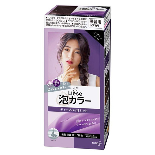 Kao Liese Bubble Hair Dye Deep Violet SHIBUYALA