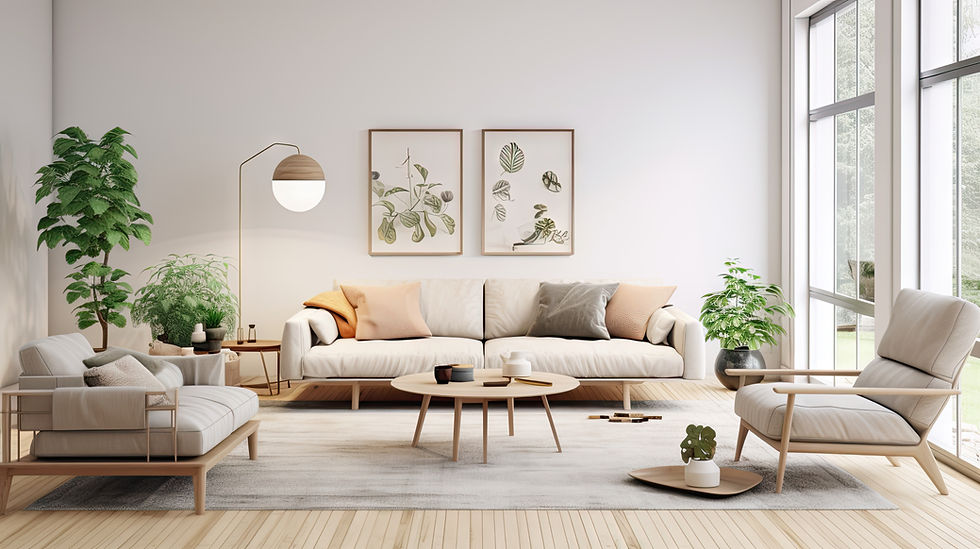 living room painting white