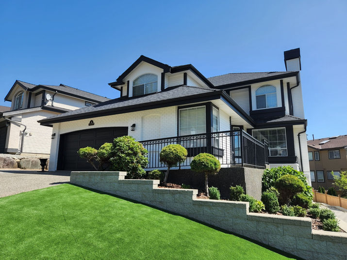 White exterior house painting 