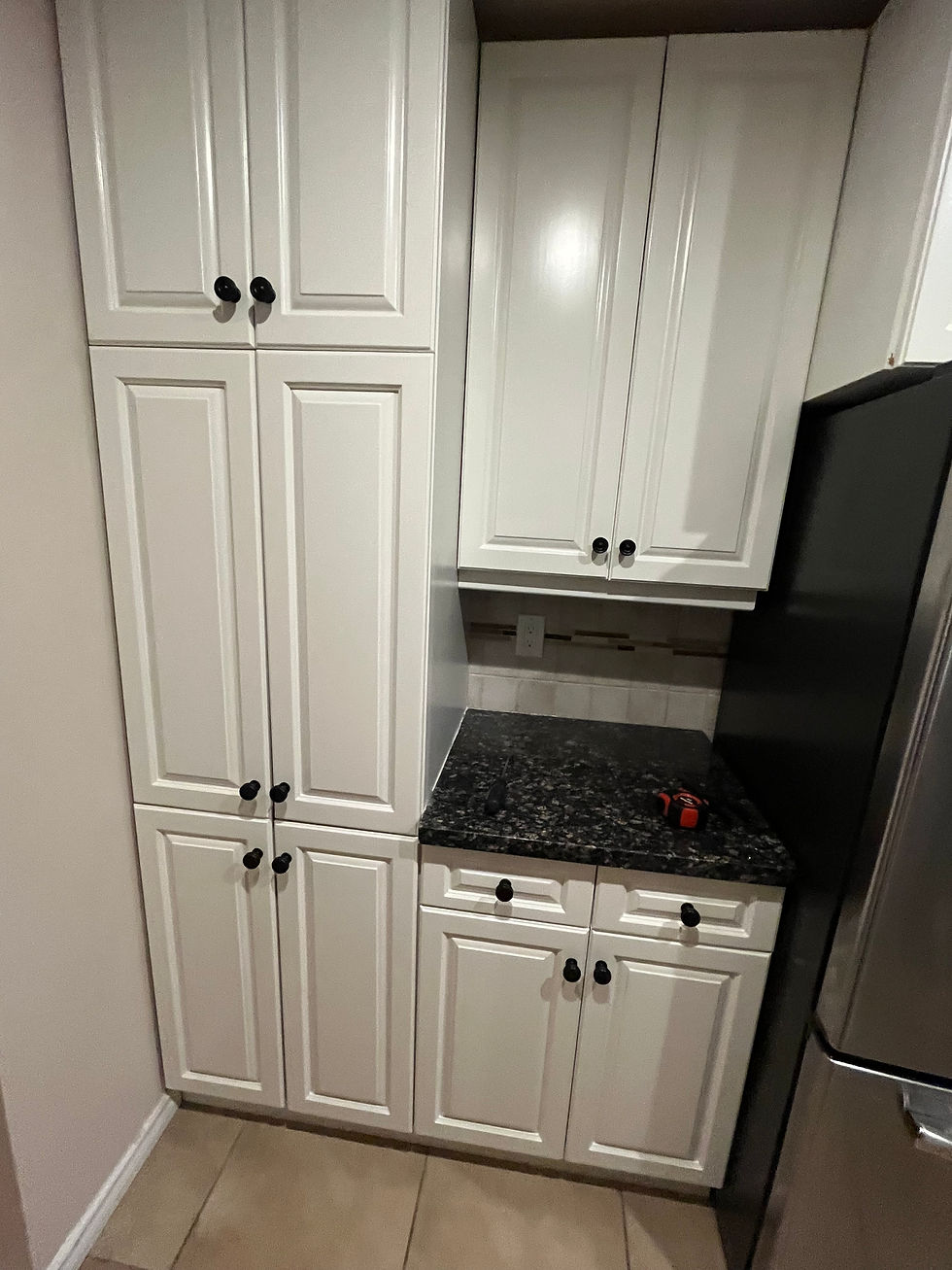 kitchen cabinets painted white in Hamilton