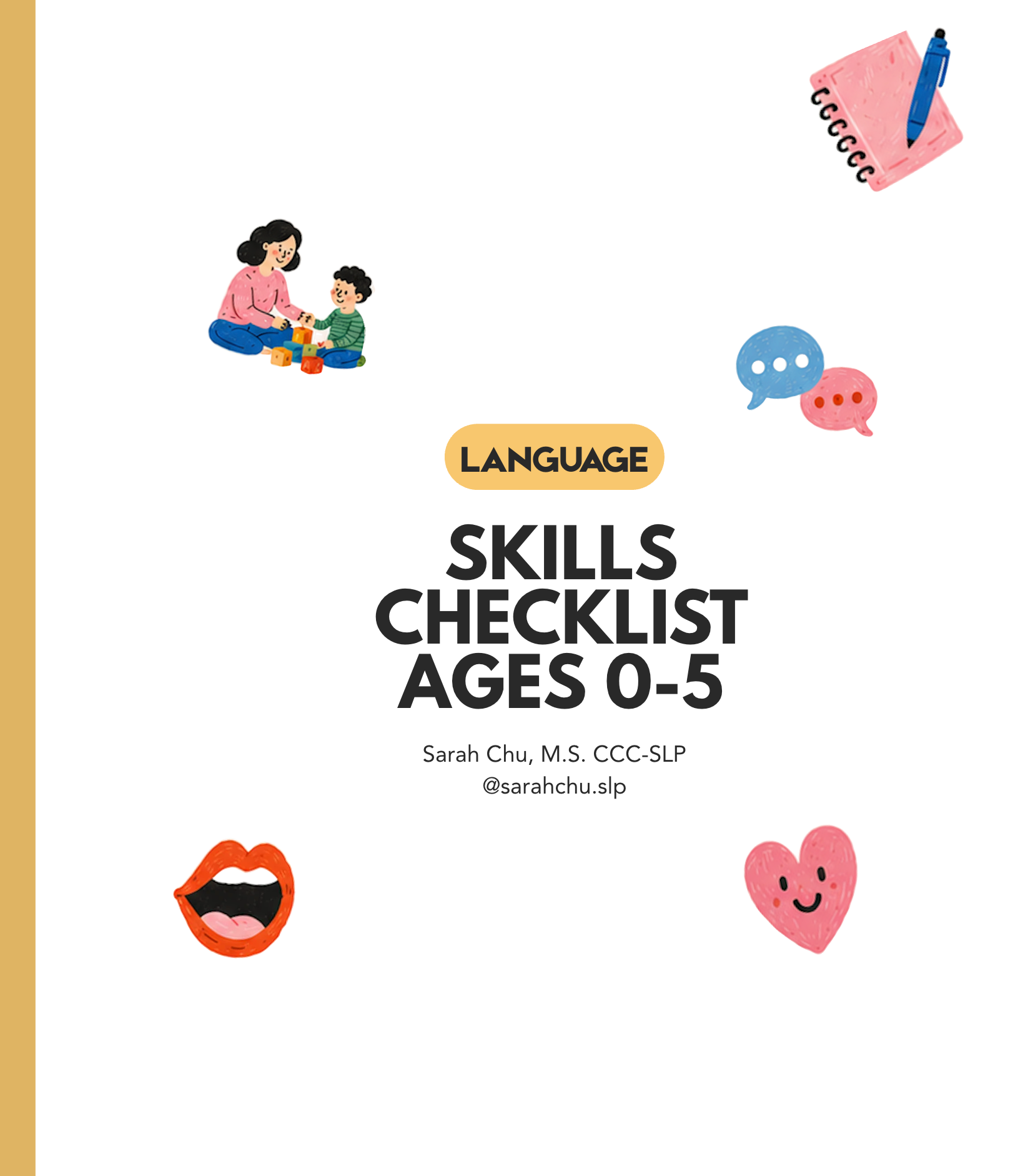 Free: Communication Skills Checklist Ages 0-5