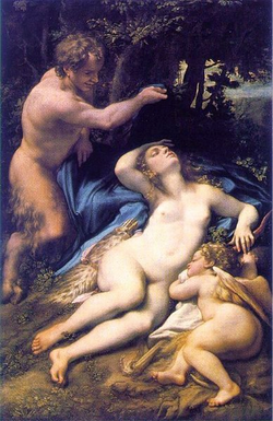 Venus y Amor descubiertos