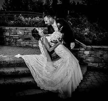 Classic Black & White Wedding Photo
