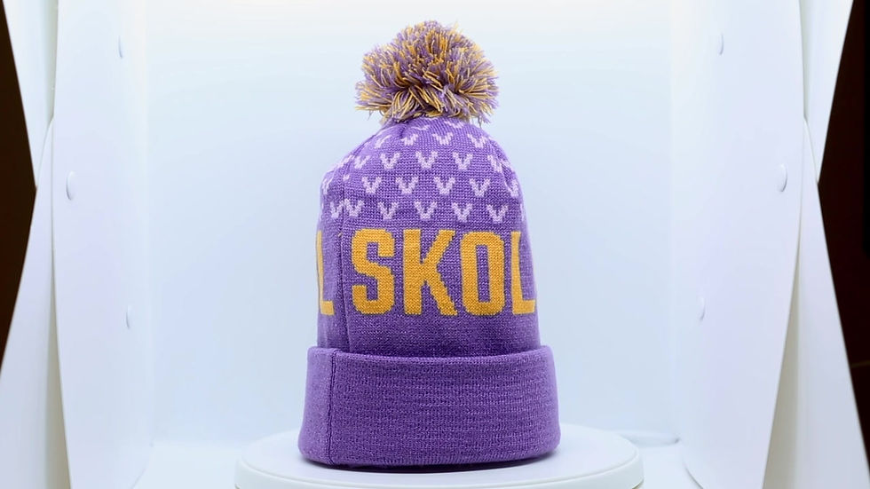 Thumbnail: Purple and Gold Vikes Winter Hat - Skol Baby Skol