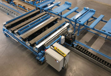 Transportor Tip SHUTTLE - Brate extensibile - Linie transport automat materie prima