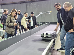 Prueba de aceptación en fábrica del sistema de manejo de equipaje del Aeropuerto de Yozgat, por CITCOnveyors