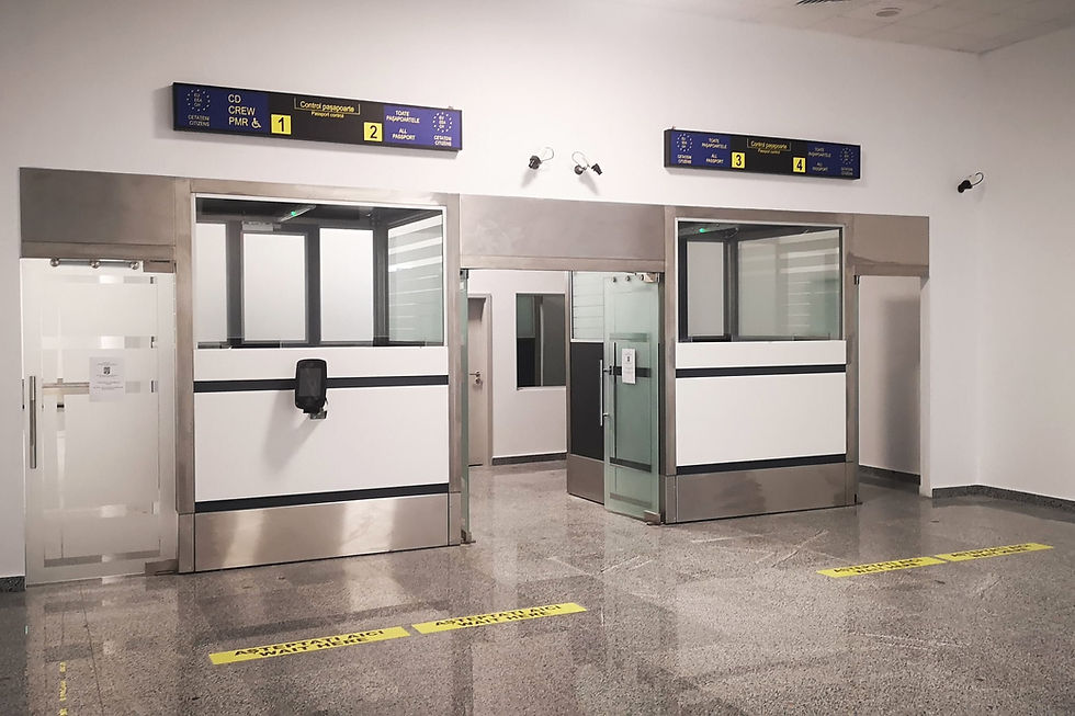 Passport Control Cabin with ergonomic workstation for border officers — CITCOnveyors