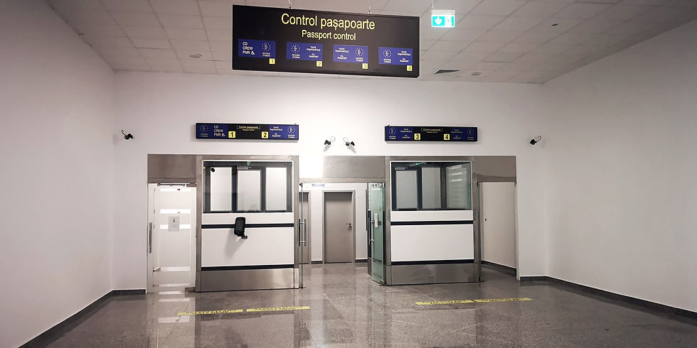 Efficient airport immigration control cabin integrated with CITCOnveyors systems