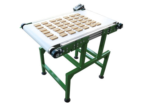 Conveior bandă Poliuretan - structură inox - SELF TRUST Romania - biscuiti