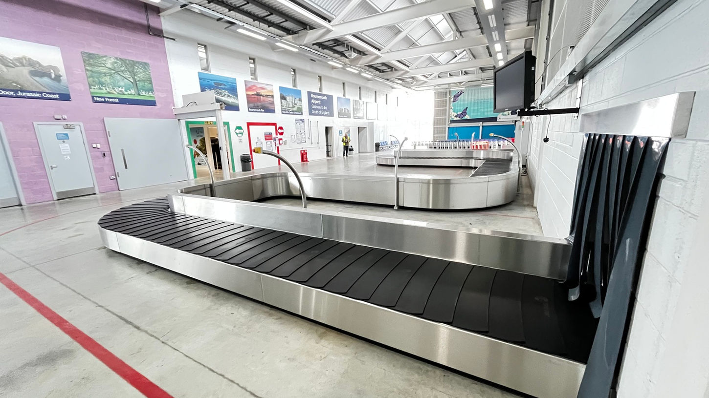 u shape baggage carousel for airport by citconveyors