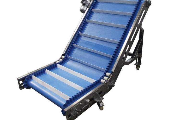 Conveior frant - banda si racleti - Procesare fructe si legume - SELF TRUST Romania