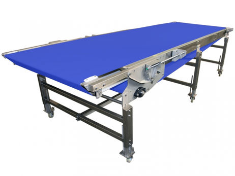 Conveior inox - Banda poliuretan - Lungime reglabila