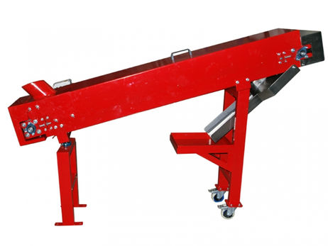 Conveior inclinat - Pivotant - Banda cauciuc - Structura OL